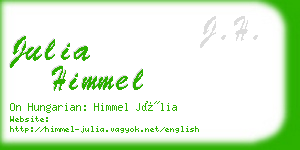 julia himmel business card